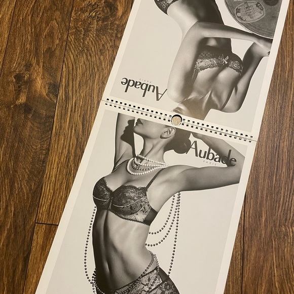 Rare Aubade Paris Lingerie Calendar 2016 Collectors French Lace Photography b&w - Picture 3 of 5